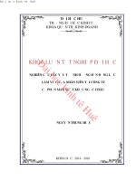 Nghiên cứu các yếu tố ảnh hưởng đến động lực làm việc của nhân viên tại công ty cổ phần may xuất khẩu ngọc châu 