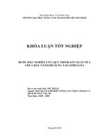 BƯỚC ĐẦU NGHIÊN CỨU QUY TRÌNH SẢN XUẤT SỮA CHUA ĐẬU NÀNH BỔ SUNG TẢO SPIRULINA