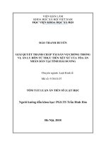 Giải quyết tranh chấp tài sản vợ chồng trong vụ án ly hôn từ thực tiễn xét xử của tòa án nhân dân tại tỉnh hải dương tt