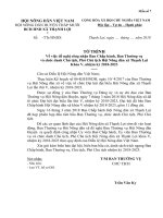 TỜ TRÌNH Về việc đề nghị công nhận Ban Chấp hành, Ban Thường vụ và chức danh Chủ tịch, Phó Chủ tịch Hội Nông dân xã Thạnh Lợi Khóa V, nhiệm kỳ 2018 2023