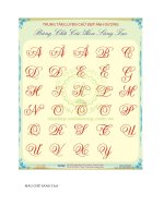 luyện viết chữ đẹp với các mẫu chữ sáng tạo