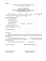 BIÊN BẢN HỌP DÂN Bình xét đối tượng hưởng lợi dự án Ngân hàng bò của Hội Chữ thập đỏ Việt Nam