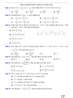 TRẮC NGHIỆM PHẦN 4 hàm số LƯỢNG GIÁC 