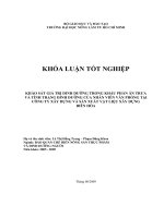 KHẢO SÁT GIÁ TRỊ DINH DƯỠNG TRONG KHẨU PHẦN ĂN TRƯA VÀ TÌNH TRẠNG DINH DƯỠNG CỦA NHÂN VIÊN VĂN PHÒNG TẠI CÔNG TY XÂY DỰNG VÀ SẢN XUẤT VẬT LIỆU XÂY DỰNG BIÊN HÒA