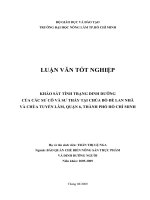 KHẢO SÁT TÌNH TRẠNG DINH DƯỠNG CỦA CÁC SƯ CÔ VÀ SƯ THẦY TẠI CHÙA BỒ ĐỀ LAN NHÃ VÀ CHÙA TUYỀN LÂM, QUẬN 6, THÀNH PHỐ HỒ CHÍ MINH