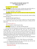 CHƯƠNG TRÌNH CHI TIẾT ĐIỀU HÀNH ĐẠI HỘI Hội nông dân xã Mỹ Đông