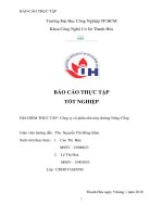 BÁO cáo THỰC tập tốt NGHIỆP CÔNG NGHỆ hóa 