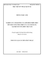 Nghiên cứu ảnh hưởng của mô hình nhiễu biển đến khả năng phát hiện của các đài ra đa tại một số vùng biển việt nam (tt) 