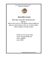 BAI TIEU LUAN DAO DUC KINH DOANH - SVTH TRAN DUC HOANG NAM - MSSV 16000084