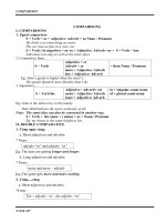 Các cấp so sanh trong tiếng anh ôn thi TN và bài tập minh họa