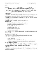 Giáo án trải nghiệm sáng tạo chuản sinh 7