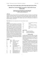 Toi uu hoa bo PSS bang thuat toi bay dan PSO