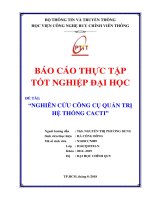 Nghiên cứu công cụ quản trị hệ thống Cacti và ứng dụng thực nghiệm