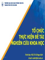 To chuc thuchien de tai NCKH