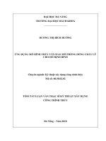 Ứng dụng mô hình thủy văn IFAS mô phỏng dòng chảy lũ cho hồ định bình