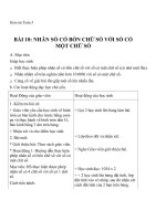 Giáo án Toán 3 chương 3 bài 10: Nhân số có 4 chữ số với số có 1 chữ số