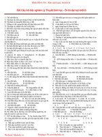 600 câu hỏi trắc nghiệm lý thuyết sinh học ôn thi đại học khối b