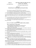 THÔNG tư hướng dẫn quản lý vệ sinh lao động và sức khoẻ người lao động