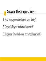 Unit 1: Family life  lesson 3: Reading