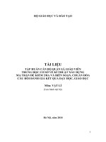 Tài liệu tập huấn kiểm tra đánh giá môn vật lí THCS