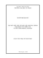 Tập hút đều đối với một lớp phương trình Parabolic suy biến tựa tuyến tính không ôtônôm (Luận văn thạc sĩ)