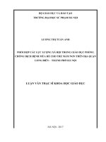 PHỐI HỢP CÁC LỰC LƯỢNG XÃ HỘI TRONG GIÁO DỤC PHÒNG CHỐNG DỊCH BỆNH MÙA HÈ CHO TRẺ MẦM NON TRÊN ĐỊA QUẬN LONG BIÊN   THÀNH PHỐ HÀ NỘI