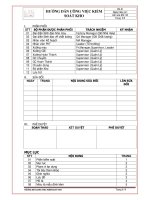 Hướng dẫn công việc kiểm soát kho Công ty may Warehouse