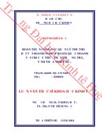 Hoàn thiện công tác quản lý thu thuế đối với doanh nghiệp ngoài quốc doanh tại chi cục thuế thị xã hương trà, tỉnh thừa thiên huế 