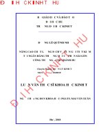 Nâng cao chất lượng dịch vụ tiền gửi tiết kiệm tại ngân hàng thương mại cổ phần sài gòn công thương – chi nhánh huế 