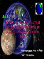 Bài 5. Vũ Trụ. Hệ Mặt Trời và Trái Đất. Hệ quả chuyển động tự quay quanh trục của Trái Đất