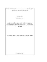Quản lý không gian kiến trúc cảnh quan khu đô thị nam đường vành đai 3, thành phố hà nội (tt) 