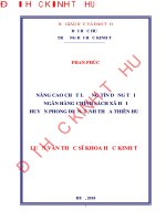 Nâng cao chất lượng tín dụng tại ngân hàng chính sách xã hội huyện phong điền, tỉnh thừa thiên huế 