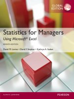 Statistics for manager using microsoft excel 7th global edtion by levine
