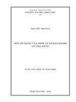 Một số dạng của định lý stolz cesàro 