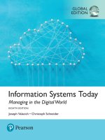 Information systems today managing in the digital world 8th global edition by valacich
