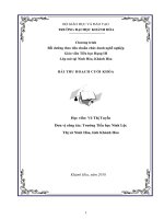 bài thu hoạch GVTH hạng III