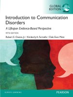 Introduction to communication disorders a lifespan evidence based perspective 5th global edition by owens