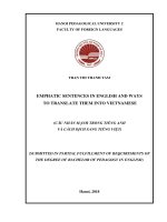 Câu nhấn mạnh trong tiếng anh và cách dịch sang tiếng việt