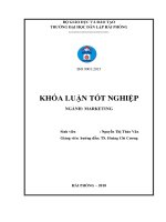 Quản trị hệ thống kênh phân phối nhằm duy trì và mở rộng thị trường tiêu thụ sản phẩm nước giải khát của công ty TNHH thương mại và dịch vụ toàn phượng   