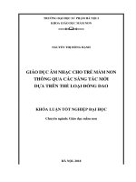 Giáo dục âm nhạc cho trẻ mầm non thông qua các sáng tác mới dựa trên thể loại đồng dao