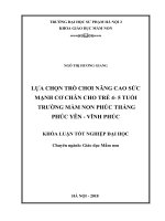 Lựa chọn trò chơi nâng cao sức mạnh cơ chân cho trẻ 4   5 tuổi tại trường mầm non phúc thắng   phúc yên   vĩnh phúc