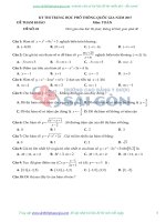 25 đề THI THỬ THPT QUỐC GIA 2017 môn TOÁN CHUẨN cấu TRÚC của bộ GIÁO dục và đào tạo (có đáp án)