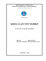 Một số giải pháp nhằm nâng cao hiệu quả sử dụng nguồn nhân lực tại công ty TNHH thương mại và dịch vụ toàn phượng   