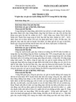 Bài tham luận về giáo dục truyền thống