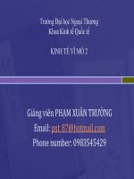 Slide bài giảng kinh tế vĩ mô 2 (Trường đại học Ngoại thương)