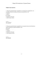 Test bank corporate finance 8e ros chap001 