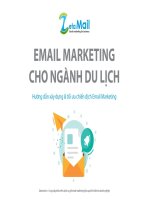 Ebook email marketing cho ngành du lịch