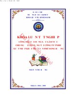 Công tác tạo động lực cho người lao động tại công ty TNHH xuất nhập khẩu thủy sản phú song hường 