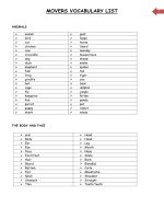 Movers test for vocabularies