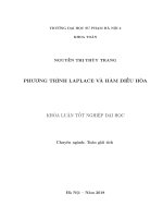 Phương trình laplace và hàm điều hòa